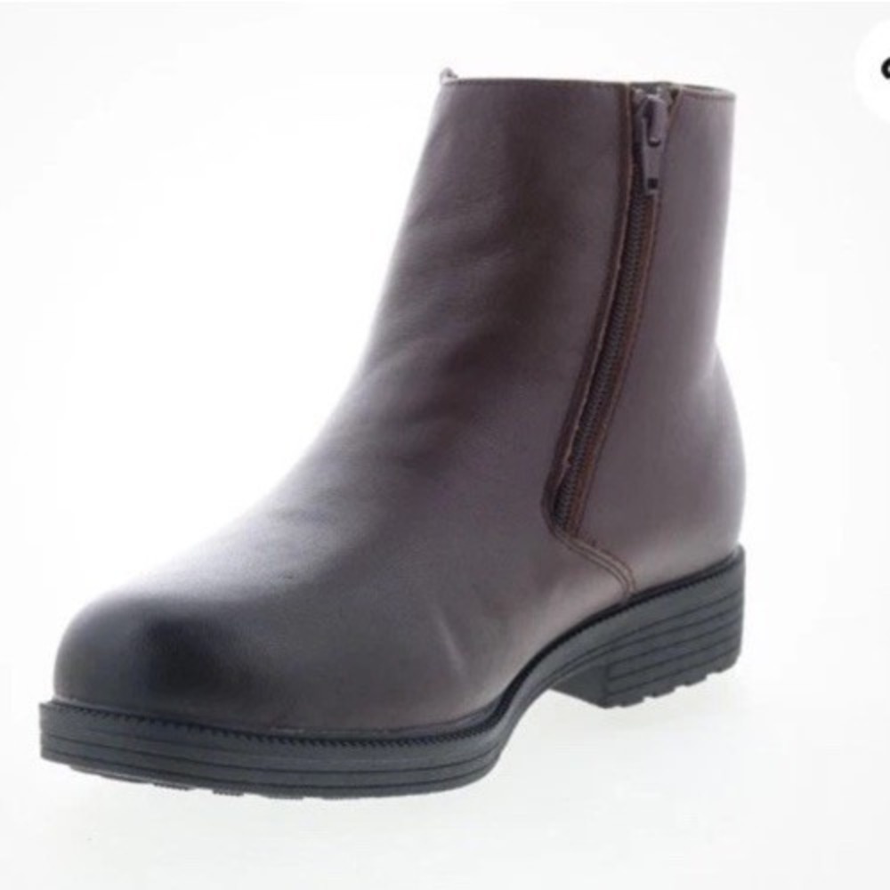 Propet Troy MBA005LBR Mens Brown Leather Zipper Casual Dress Boots Men 9 M